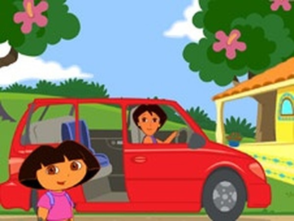 Dora's Ride-Along City Adventure Online Puzzle Game