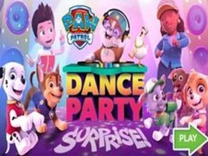 Paw Patrol: Dance Party Surprise Online Game - Party Planning Game