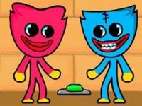 Kissy Missy and Huggy Wuggy Escape Puzzle Game
