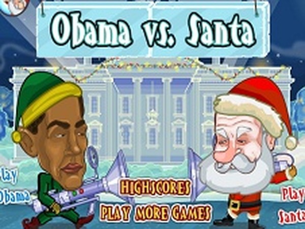 Obama vs Santa Online Arcade Game