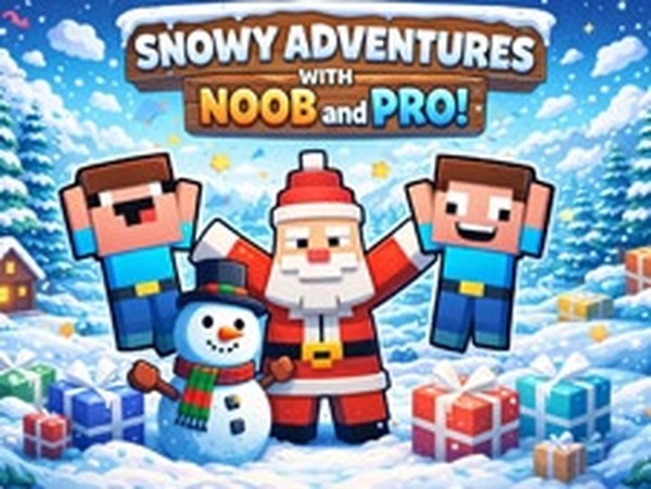 Snowy Adventures with Noob and Pro Online Game Arcade Game