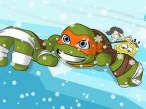 Nickelodeon Winter Games: Cliff Hang Up Online Arcade Game