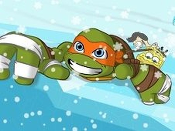 Nickelodeon Winter Games: Cliff Hang Up Online Arcade Game