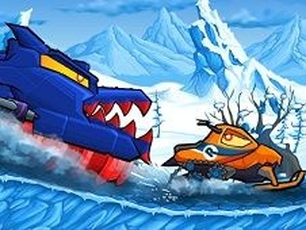 Car Eats Car: Winter Adventure Online Arcade Game