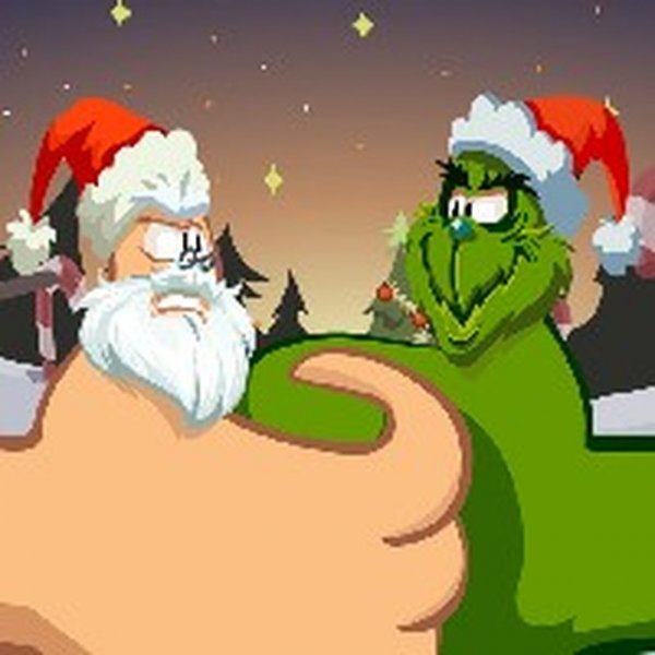 Thumb Fighter Christmas Online Arcade Game