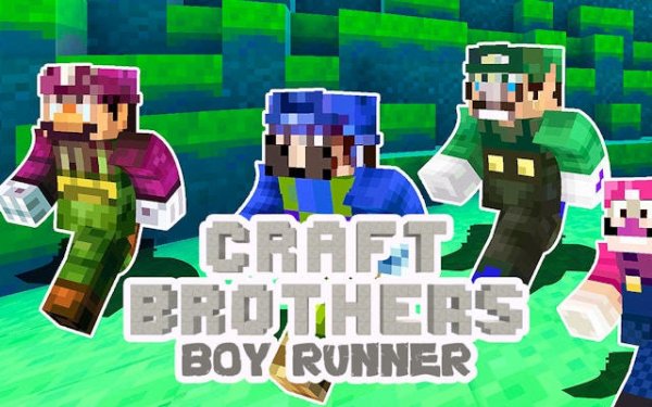 Craft Bros Boy Runner: 3D Parkour Adventure Online Arcade Game