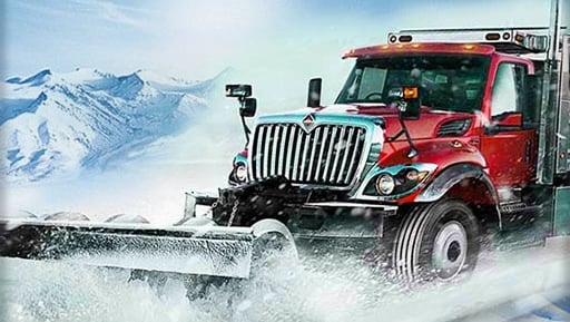 Snow Plow Truck Driving Game Online Arcade Game