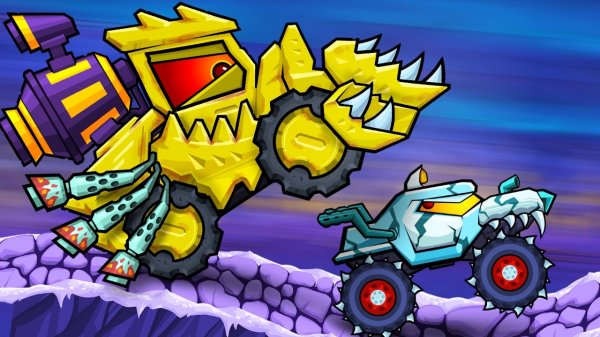 Car Eats Car: Arctic Adventure Racing Game - Arcade Game