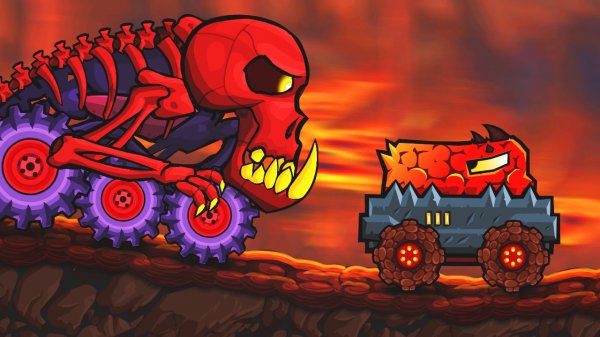 Car Eats Car: Volcanic Adventure - Survival Driving Game Arcade Game