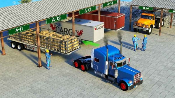 Offroad Cargo Transport Truck Driving Game Simulation
