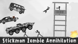 Stickman Zombie Annihilation Driving Online Arcade Game